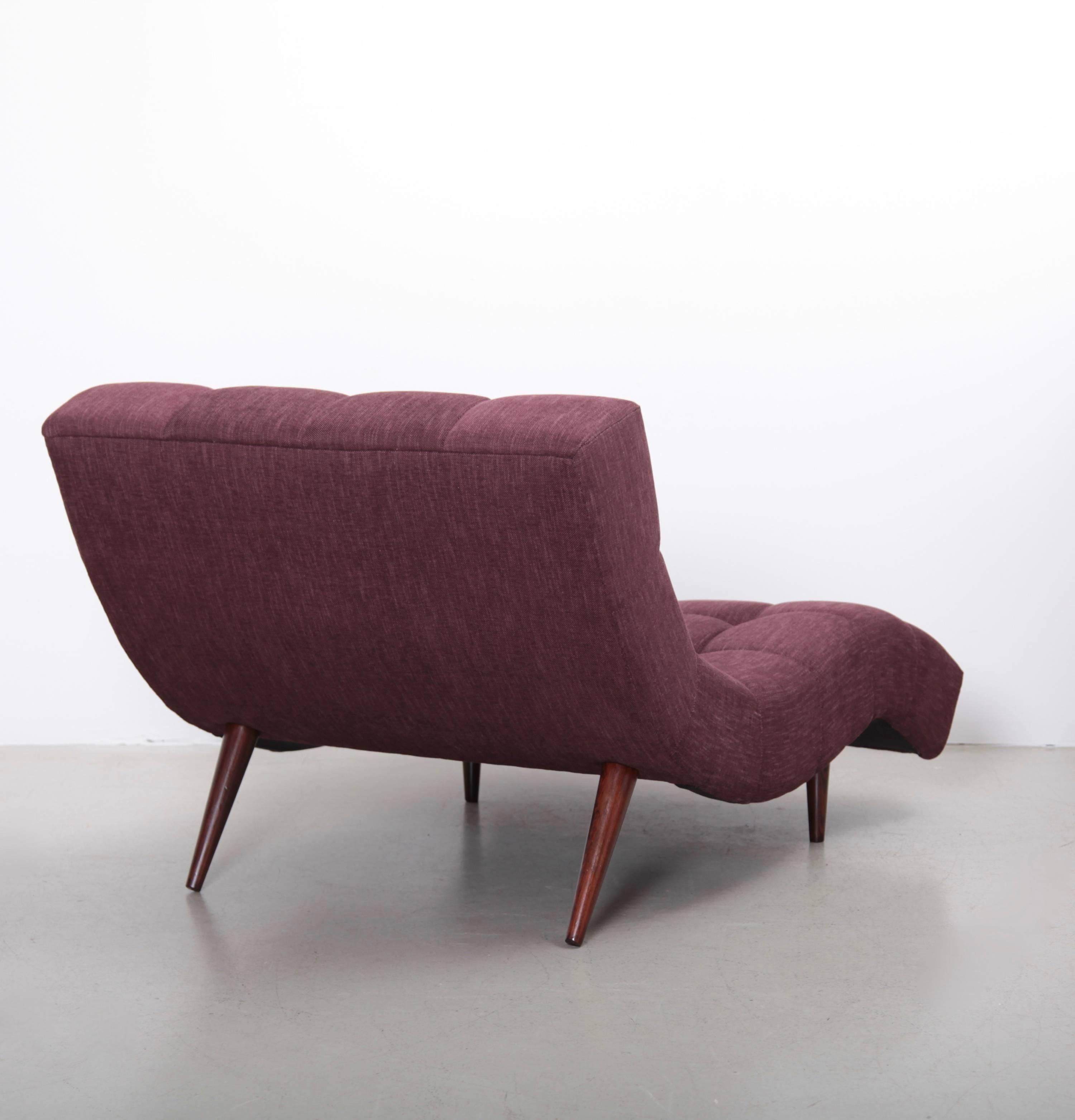 Mid-Century Modern Superbe chaise longue 
