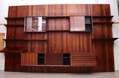 Rosewood Wall Unit by Poul Cadovius for Cado, Denmark, 1960s