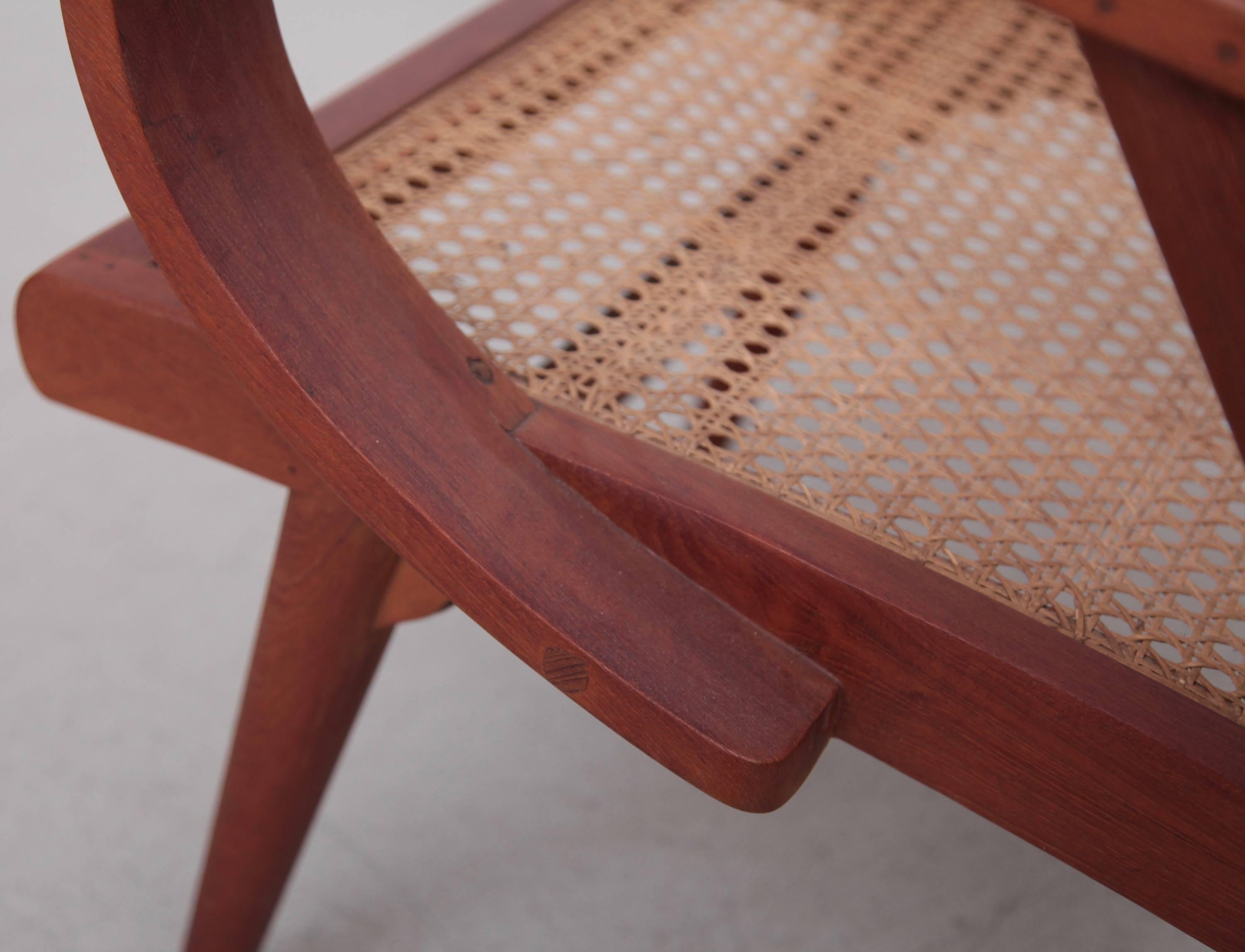 Pair of Danish Solid Teak Studio Lounge Chairs 3