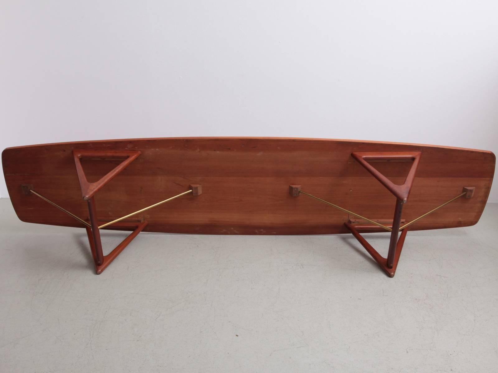 Extra Large Kurt Ostervig Surfboard Coffee Table In Good Condition In Berlin, DE
