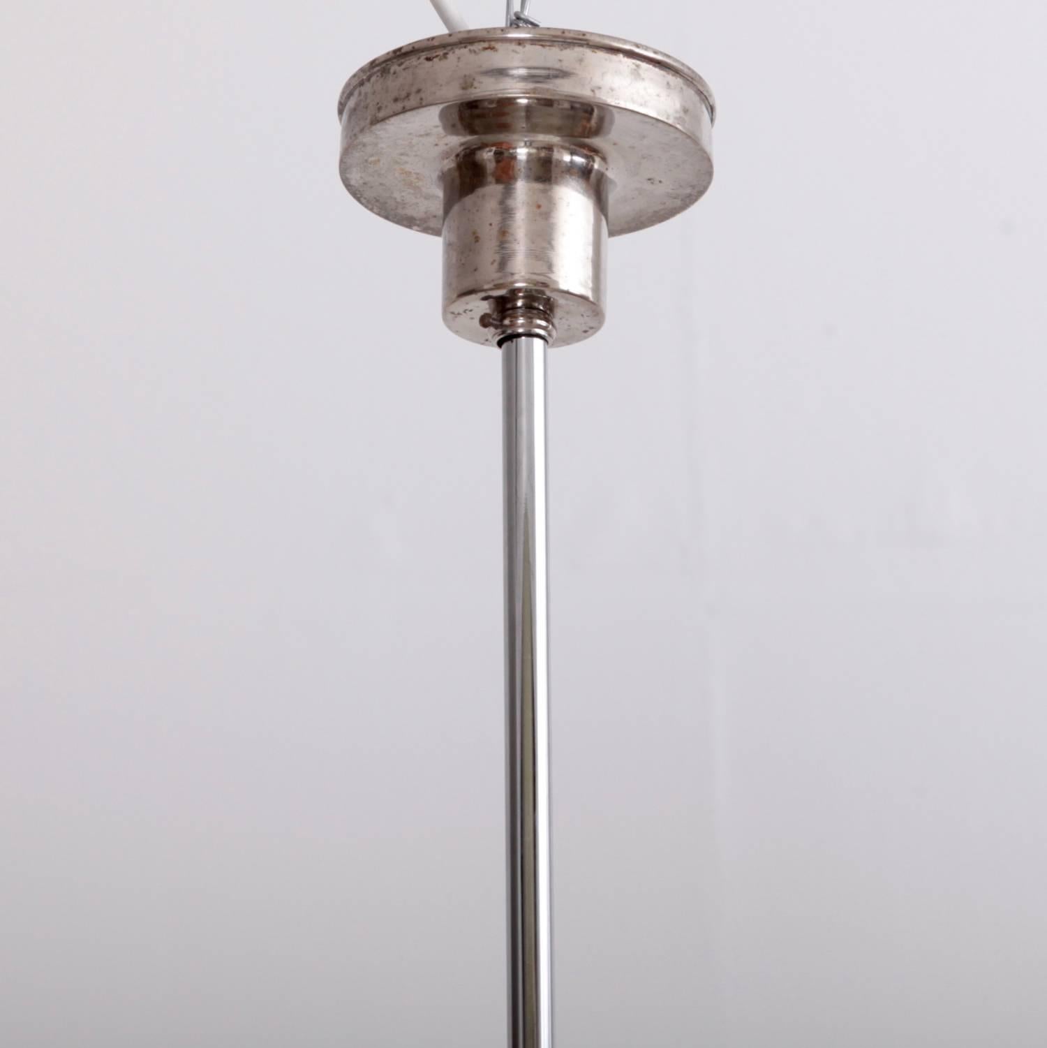 Mid-20th Century Rare Extra Large Sistrah P5 Pendant Lamp in Glass Bauhaus, C.F. Otto Müller 1932