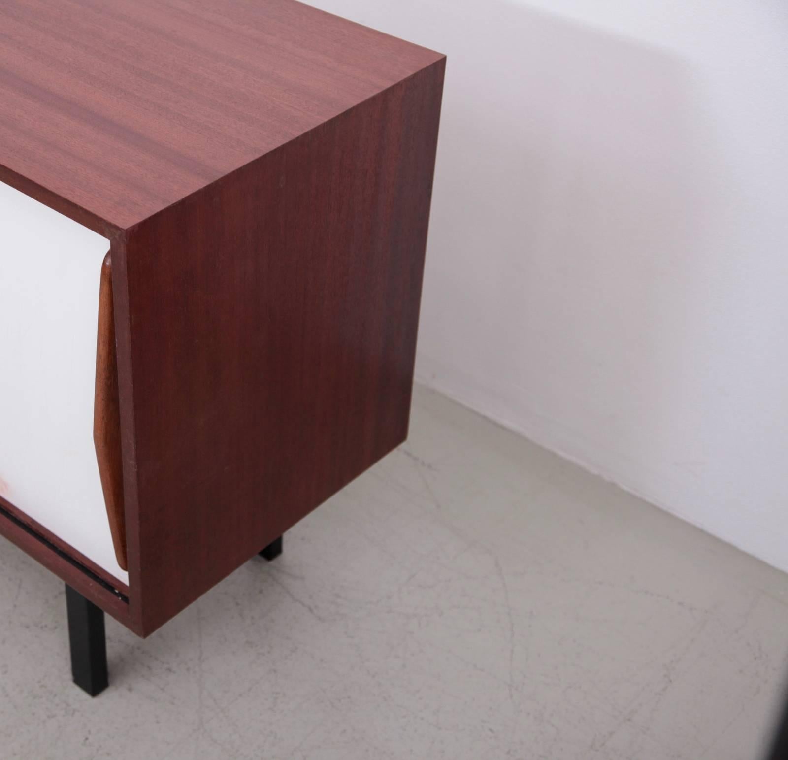 Charlotte Perriand Cansado Sideboard by Steph Simon in Mahogany In Excellent Condition In Berlin, DE