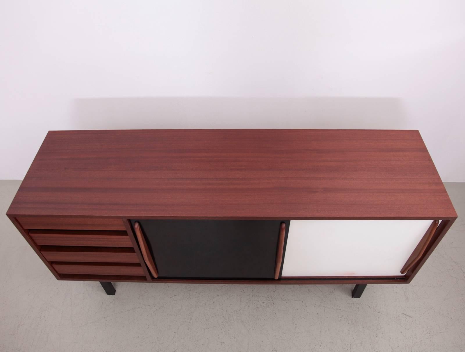 Formica Charlotte Perriand Cansado Sideboard by Steph Simon in Mahogany