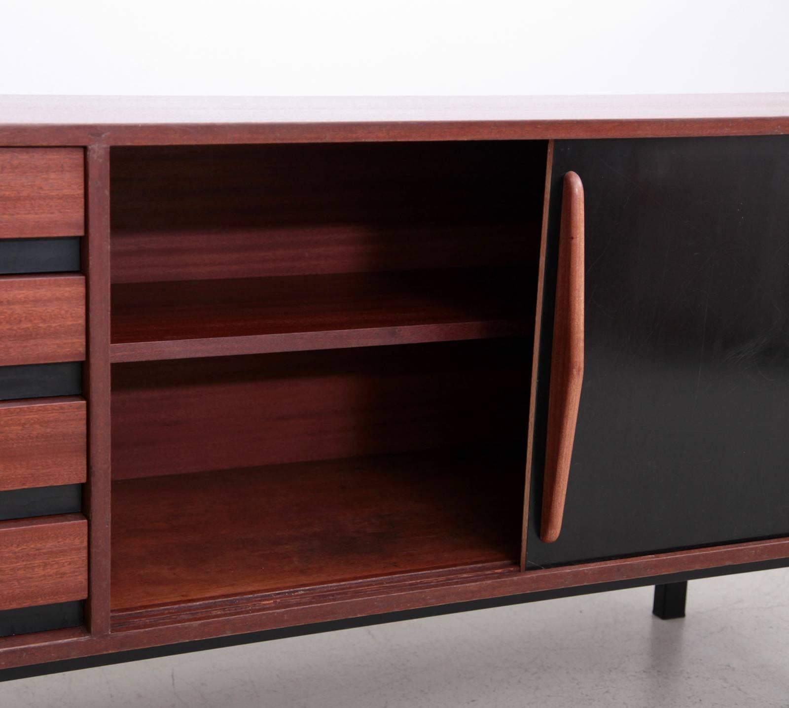 Mid-20th Century Charlotte Perriand Cansado Sideboard by Steph Simon in Mahogany