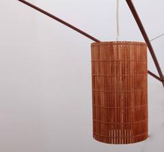 Applique murale Rupprecht Skrip en teck avec abat-jour en placage, années 1950