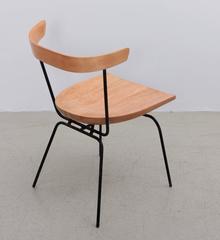 Paul McCobb 1535 Iron and Maple Dining Planner Group Chair
