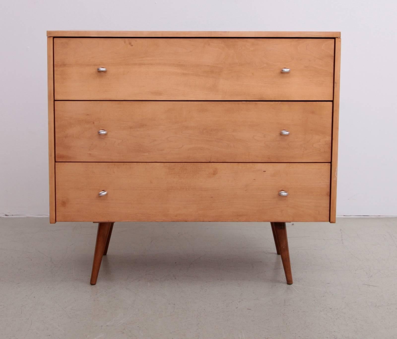 Mid-Century Modern Pair of Paul McCobb Planner Group Chest of Drawers Dresser For Sale