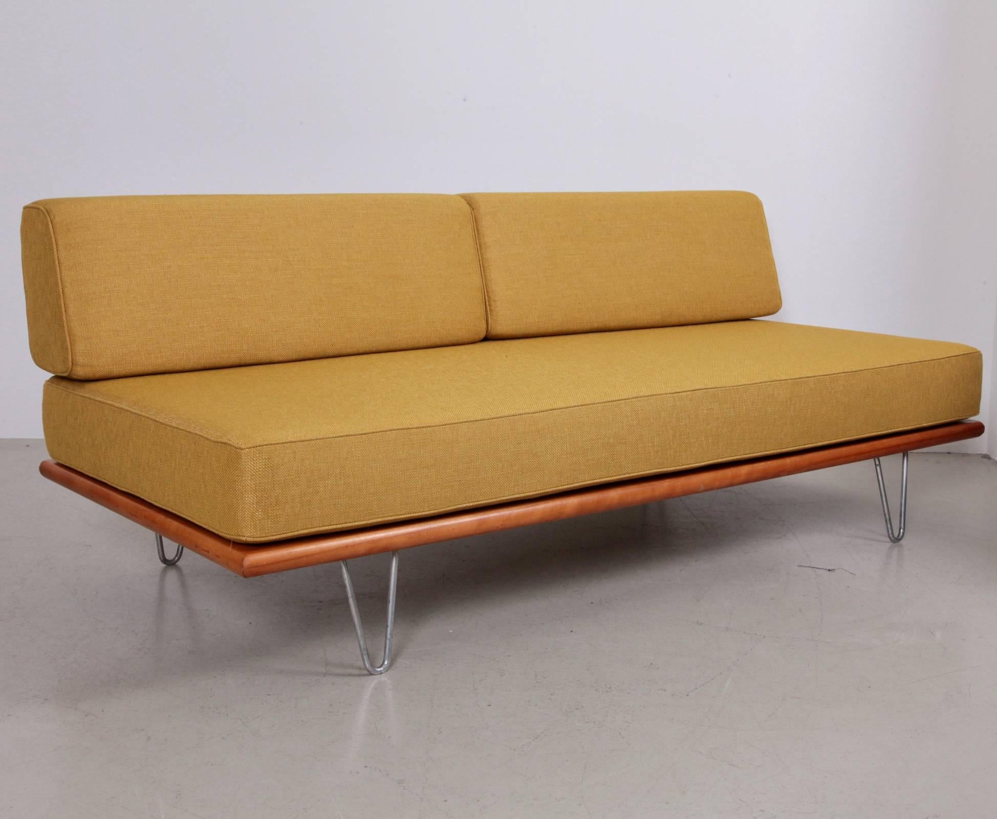 Restored and newly upholstered in a Black Edition (Romo) Fabric in excellent condition.