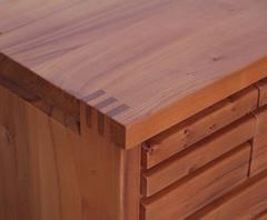 Rare Pair of Pierre Chapo R19 Drawer in Solid Elmwood
