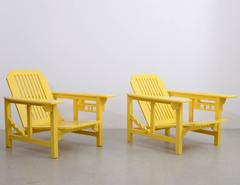 Pair of Restored Pierre Dariel Patio Outdoor Lounge Chairs
