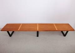 Largest George Nelson Slat Bench for Herman Miller