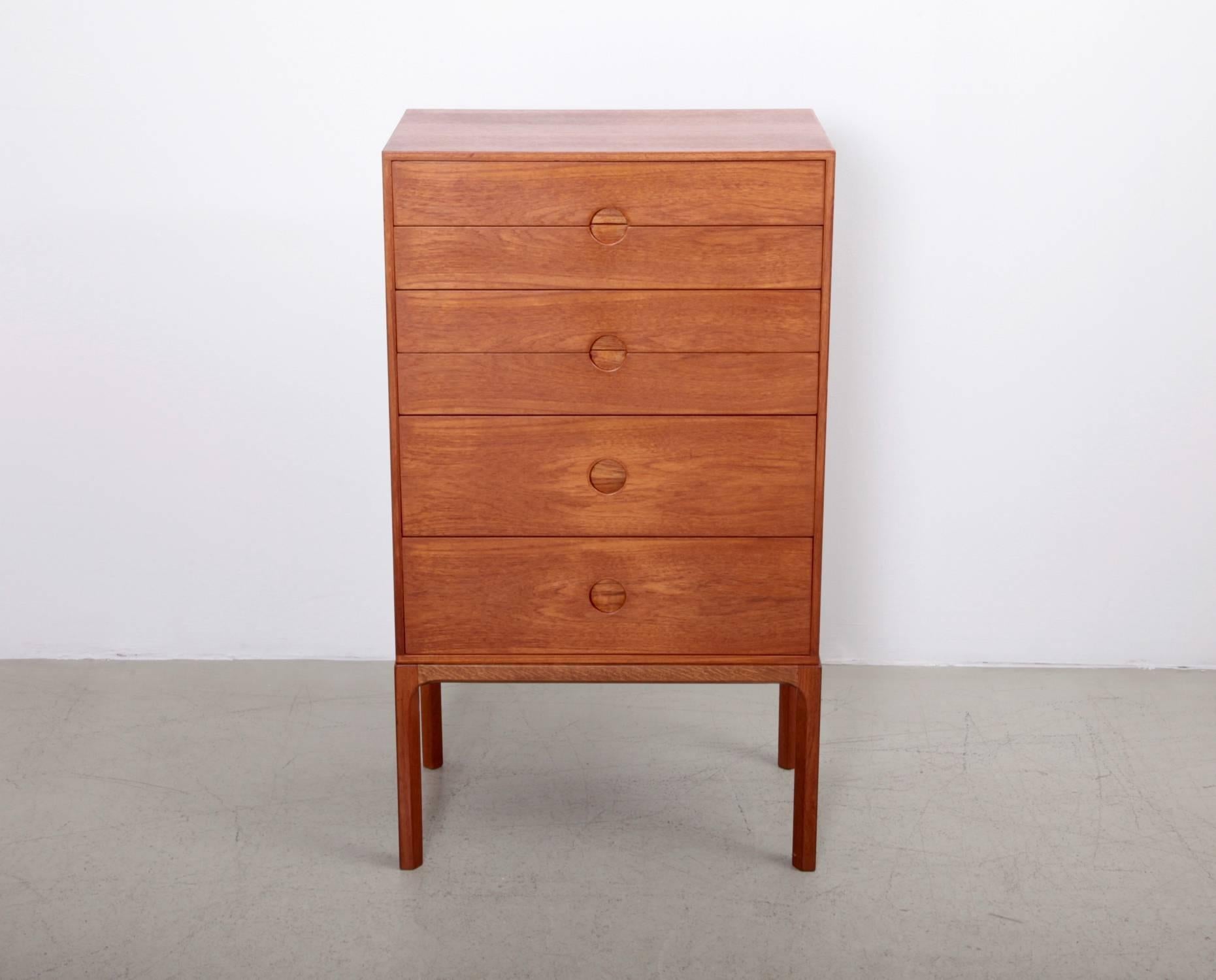 This chest of drawers designed by Aksel Kjersgaard for his furniture company 
