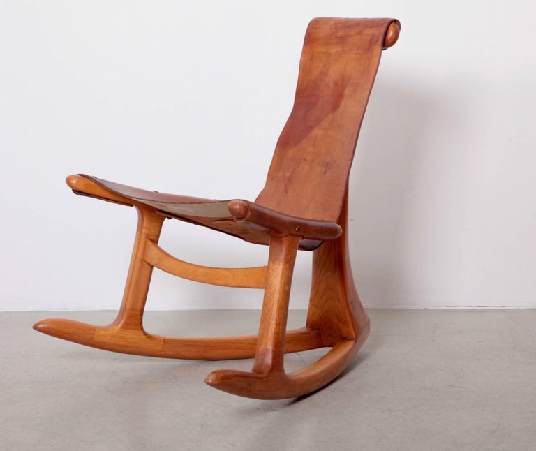 Lawrence Hunter Studio Rocking Chair, USA, circa 1965 For Sale at 1stDibs