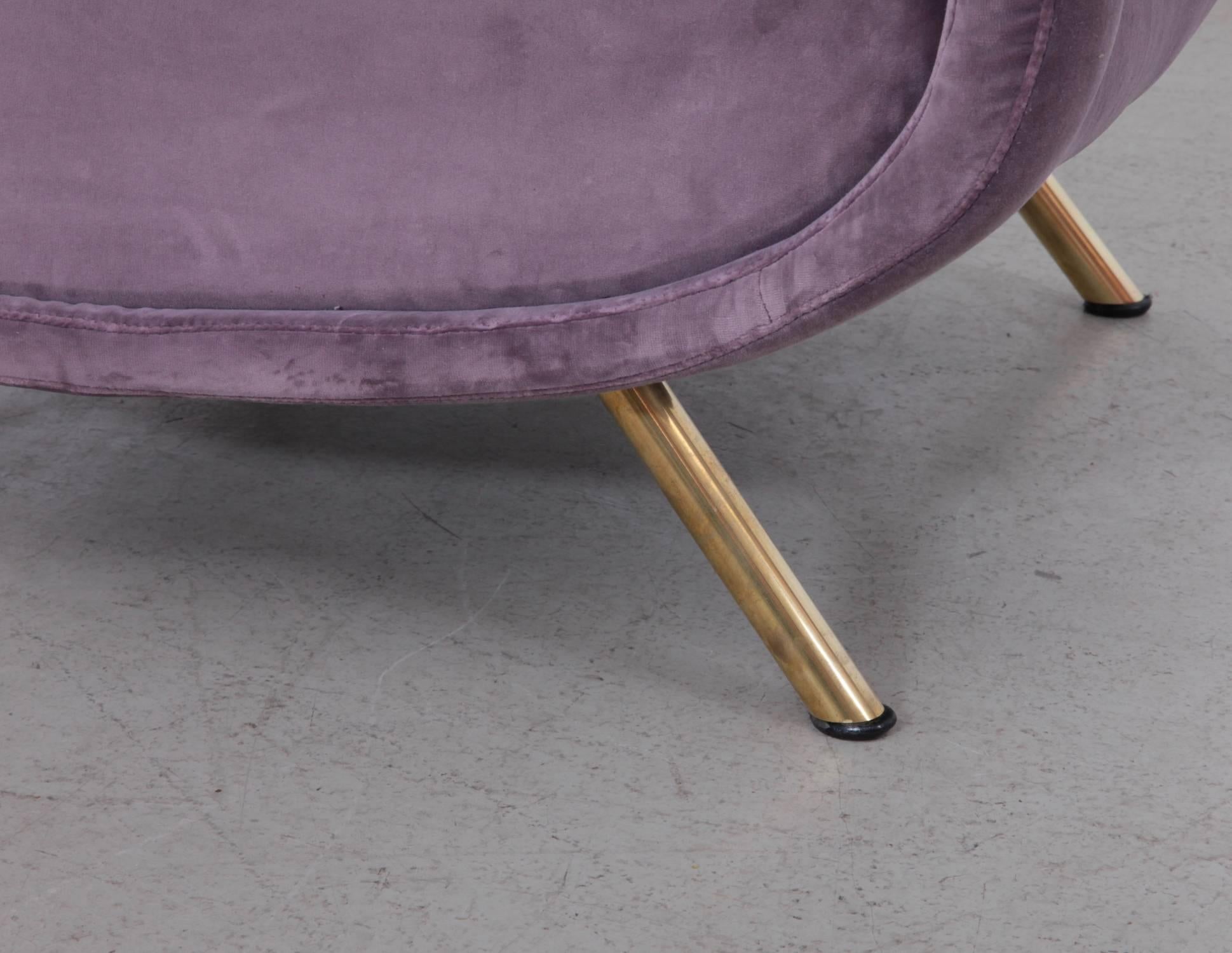 Italian Lady Chair by Marco Zanuso for Arflex in New Upholstery