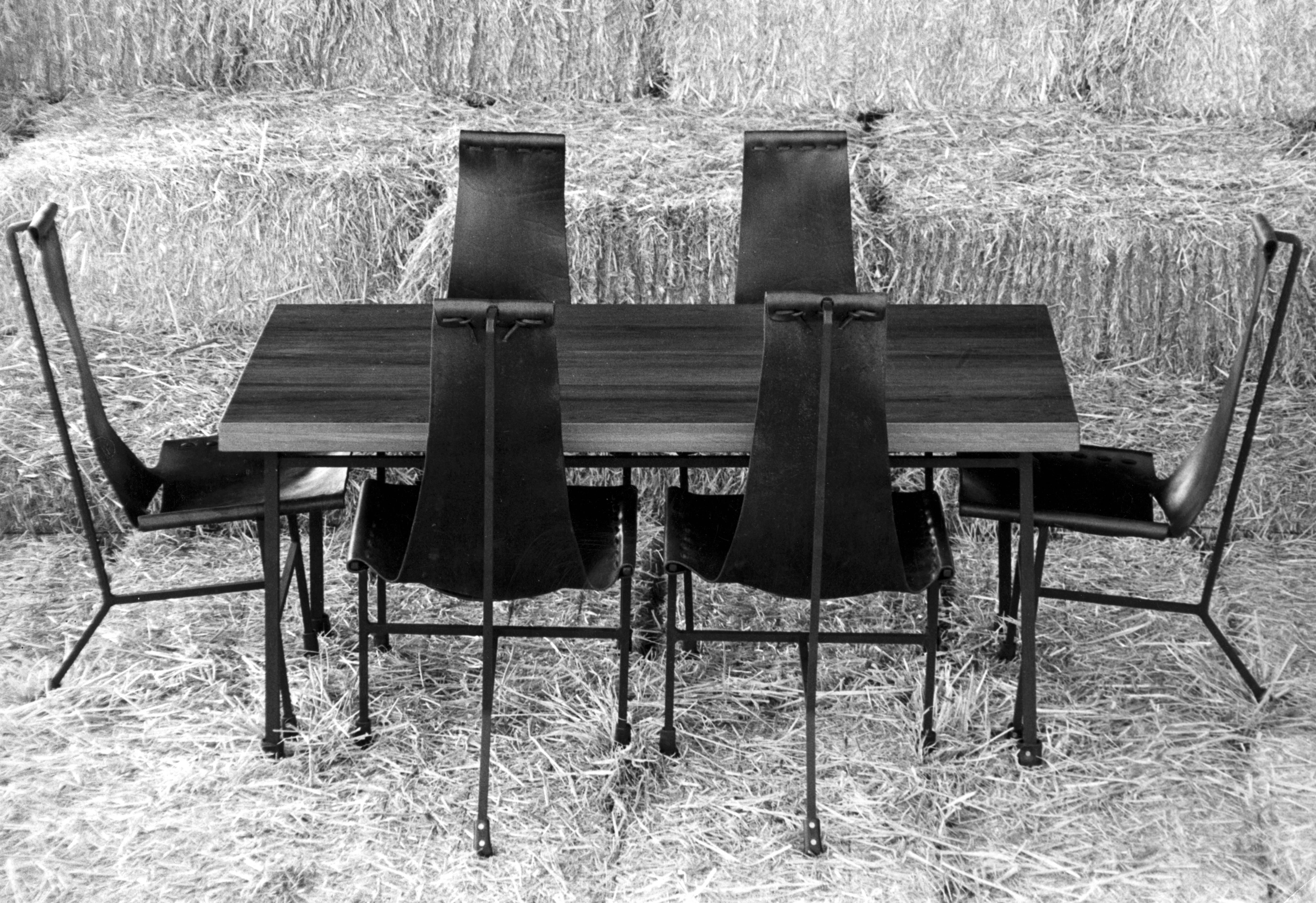 table with three chairs