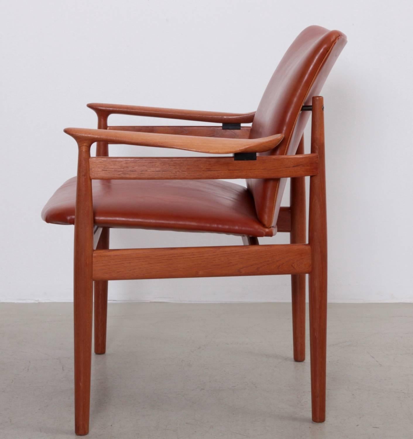 Mid-Century Modern Arm or Desk Chair 192 by Finn Juhl for France & Son, Denmark, 1963