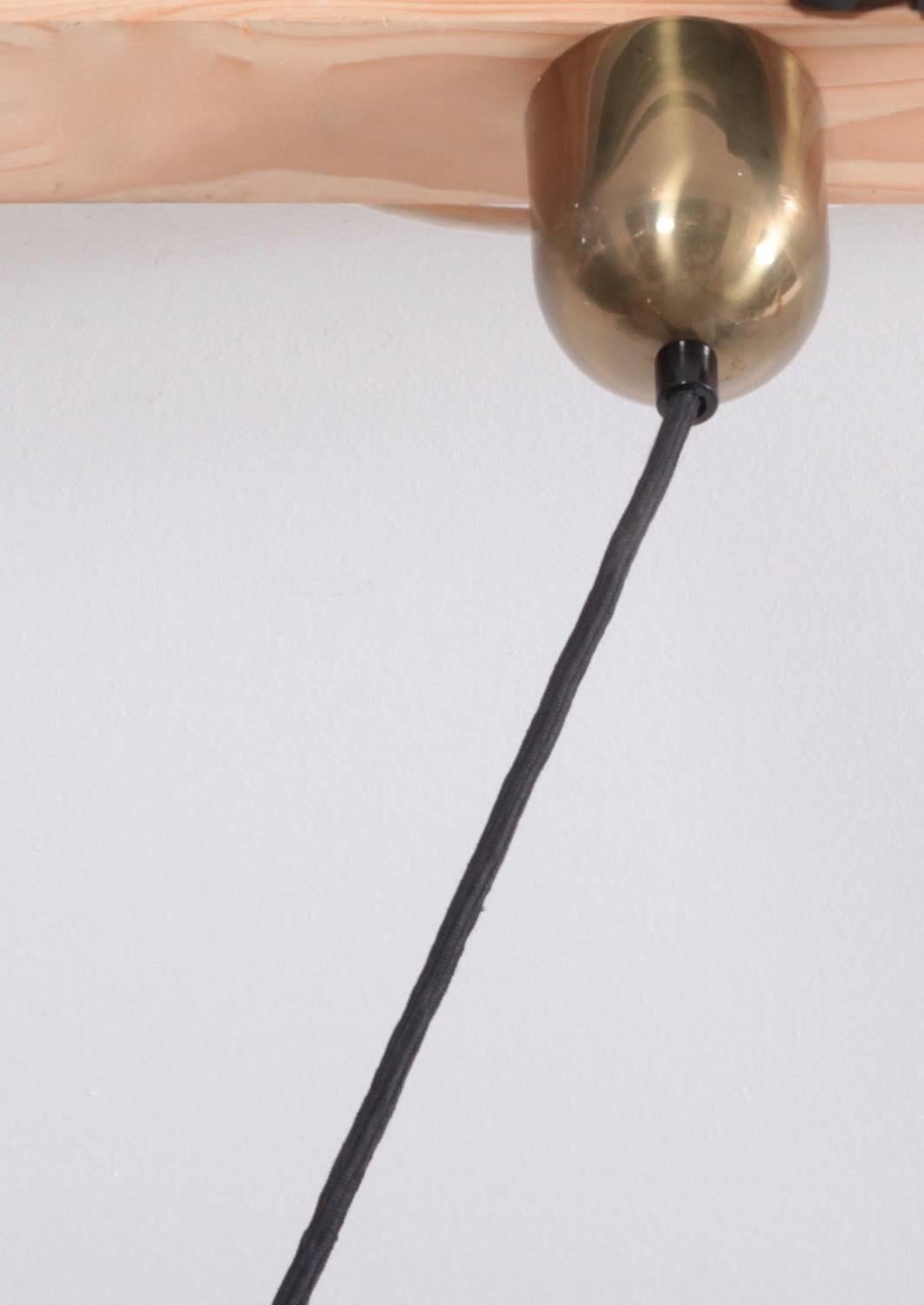 Late 20th Century Rare Florian Schulz Solan Counterweight Lamp, Germany, 1982 in Brass