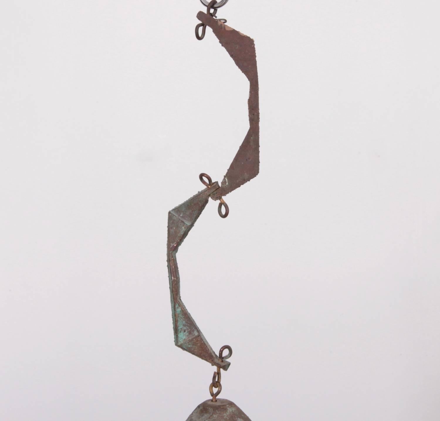American Early Paolo Soleri Wind Bell in Cast Bronze