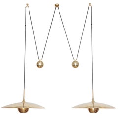 Florian Schulz Double Onos 55 Pendant Lamp with Side Counter Weights