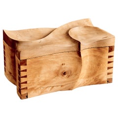 Caja decorativa de madera a la manera de Michael Coffey, EE.UU., década de 1970