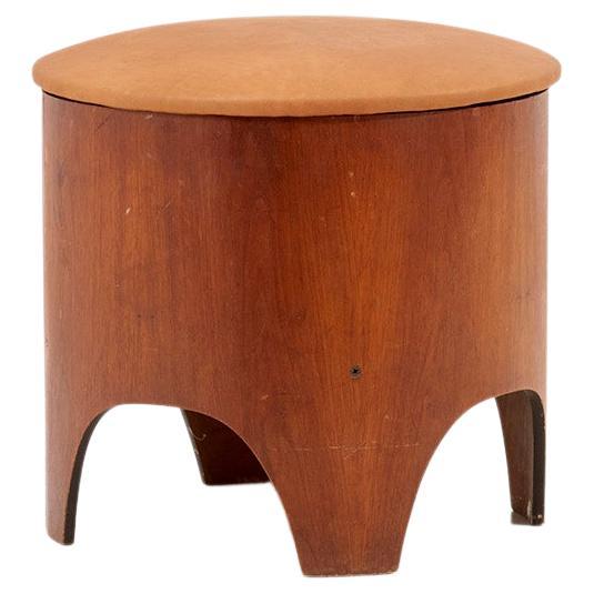 Sgabello Henry P. Glass con vano portaoggetti nascosto, Stati Uniti, anni '50