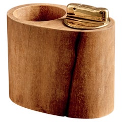 Wooden table lighter by Werkstätte Carl Auböck, Austria, 1960s