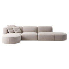 Patricia Urquiola 'Bowy' Sofa in beige for Cassina, Italy, new