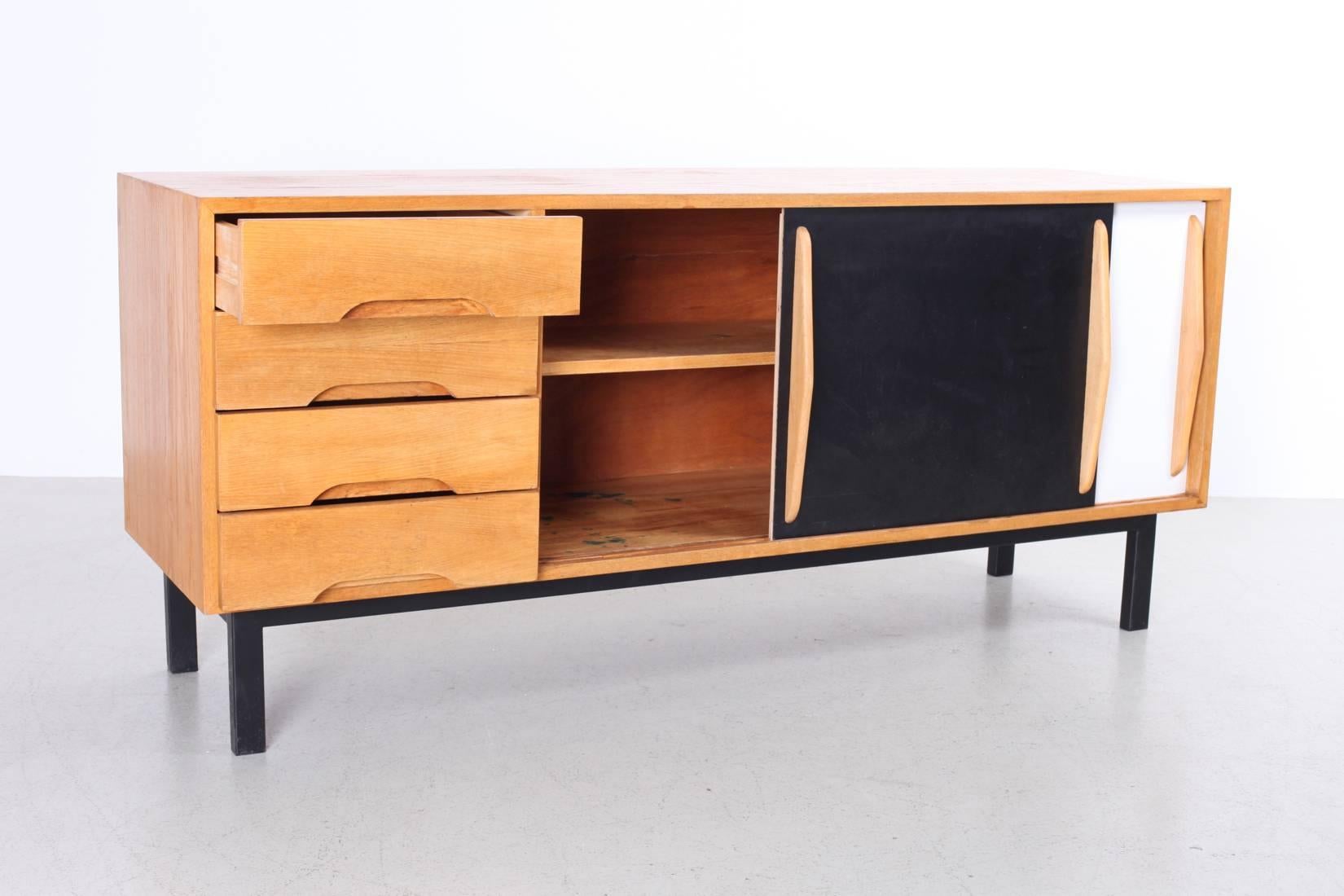 Charlotte Perriand Cansado sideboard in ash. Produced in France, circa 1958 by Steph Simon.
From Guinea, Islamic Republic of Mauritania, Mali, Africa.