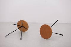 Pair of Norman Cherner Tripod Stools