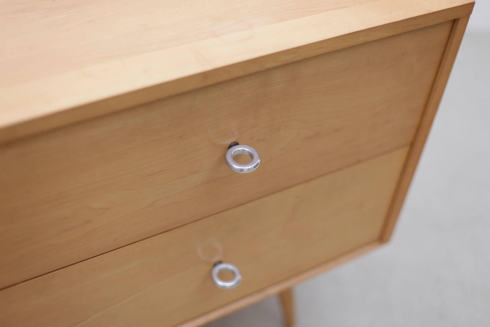 American Paul McCobb Two-Drawer on Bench 