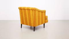 Edward Wormley Yellow Lounge Chair for Dunbar, Reupholstery Needed