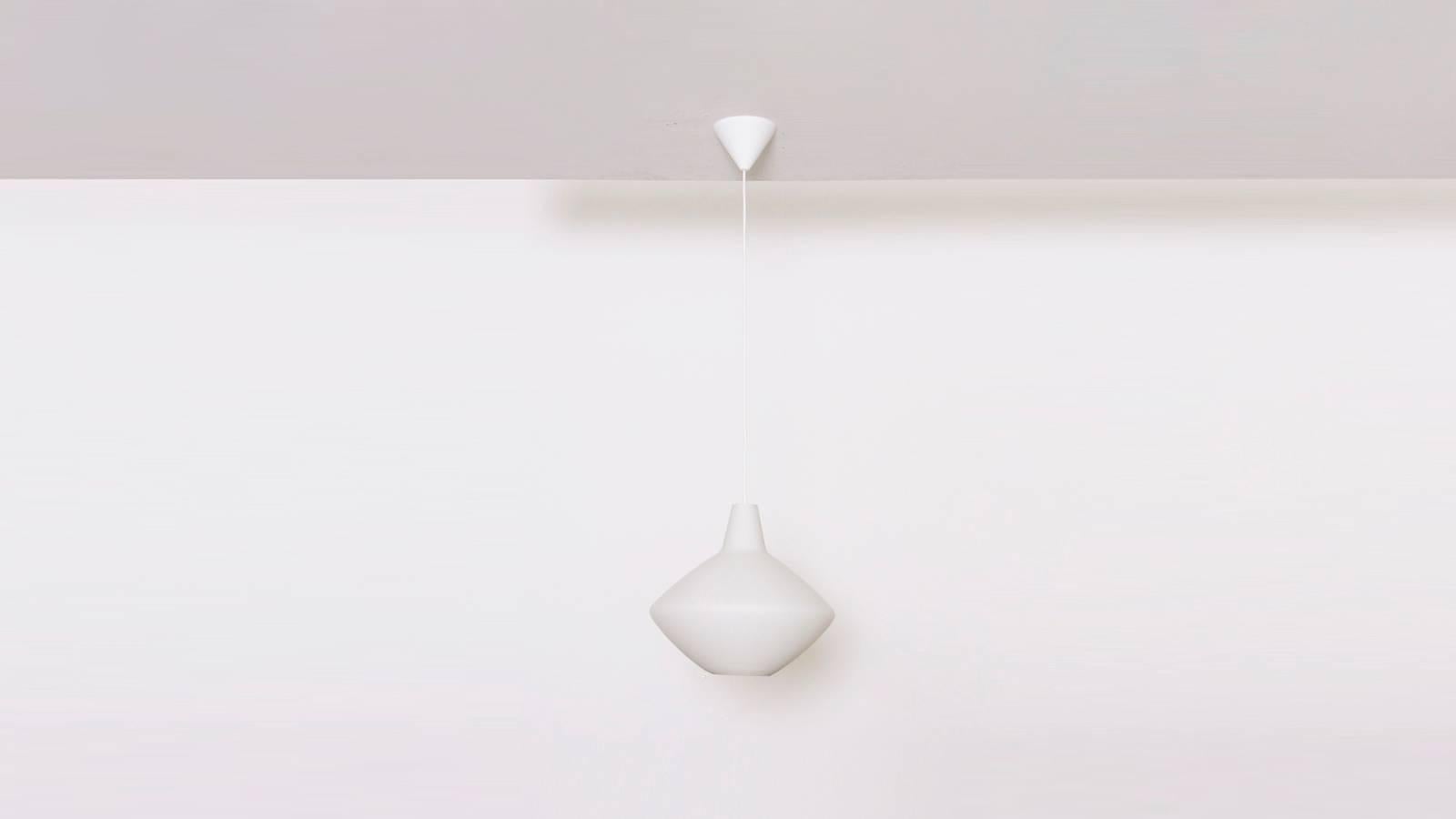 Mid-Century Modern Lisa Johansson-Pape Kantiga Iöken Glass Pendant Lamp