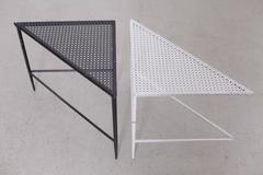 Set of Two Triangle Coffee or Side Tables by Mathieu Matégot