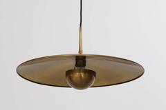 Florian Schulz "Onos 55" dark Brass Pendant, Germany, 1960s