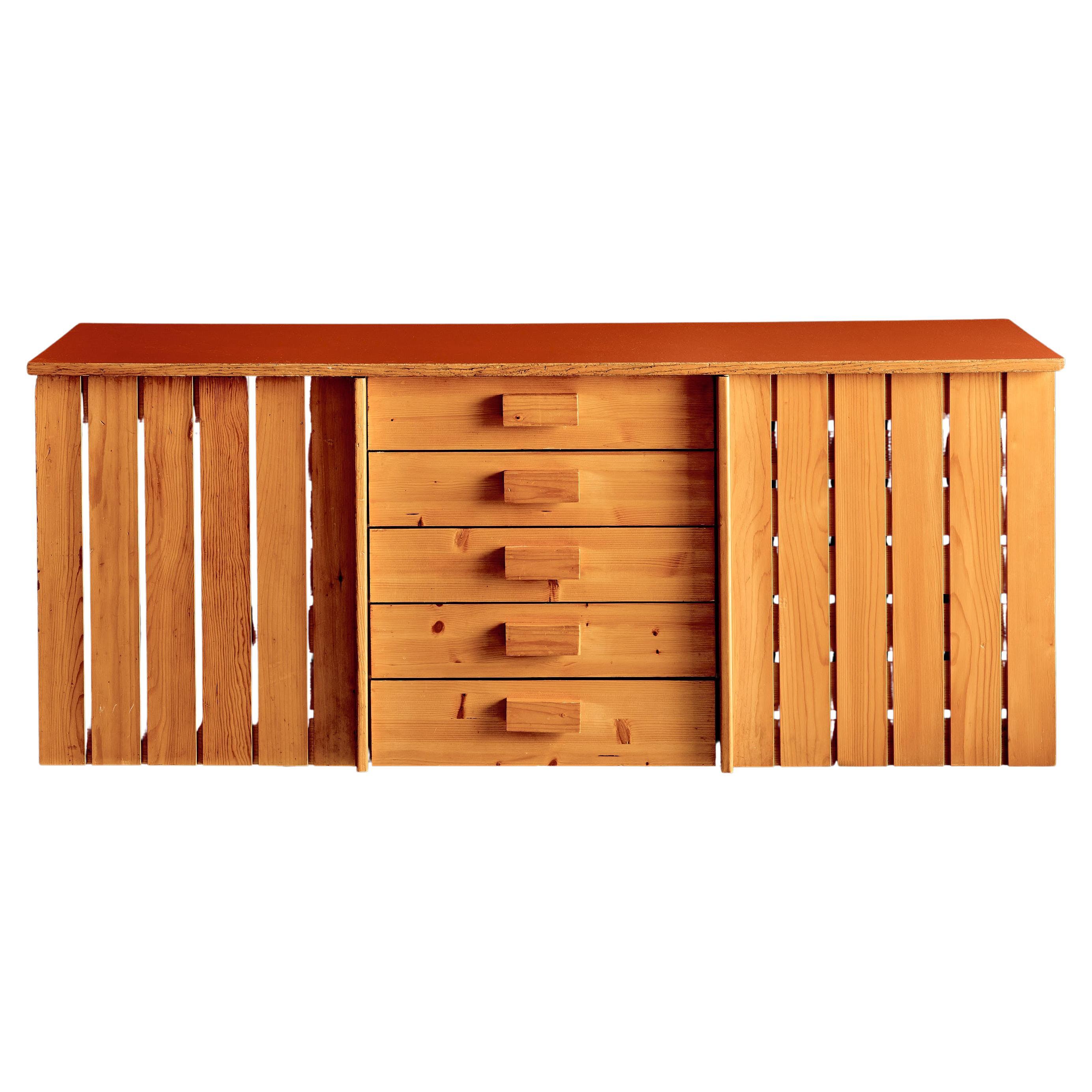 Original Credenza from Les Arcs Ski Resort by Charlotte Perriand For Sale