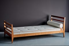 1940s French Daybed in the Manner of René Gabriel newly upholstered