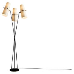 Three-Arm Floor Lamp by Maison Lunel, France, 1950s