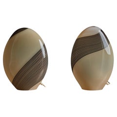 Pair of Murano Glass Vases by Lino Tagliapietra Mid-Century Modern, Italy, 1980s