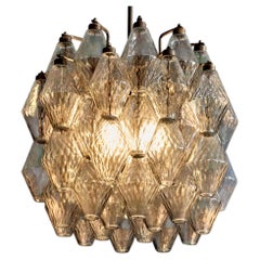 Poliedri Murano Glass Chandelier  attributed to Carlo Scarpa for Venini