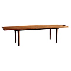 Teak Coffee Table with Sculpted Edge, Denmark, 1960s