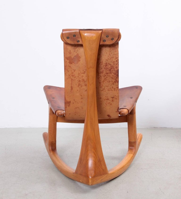 Lawrence Hunter Studio Rocking Chair, USA, circa 1965 For Sale at 1stDibs