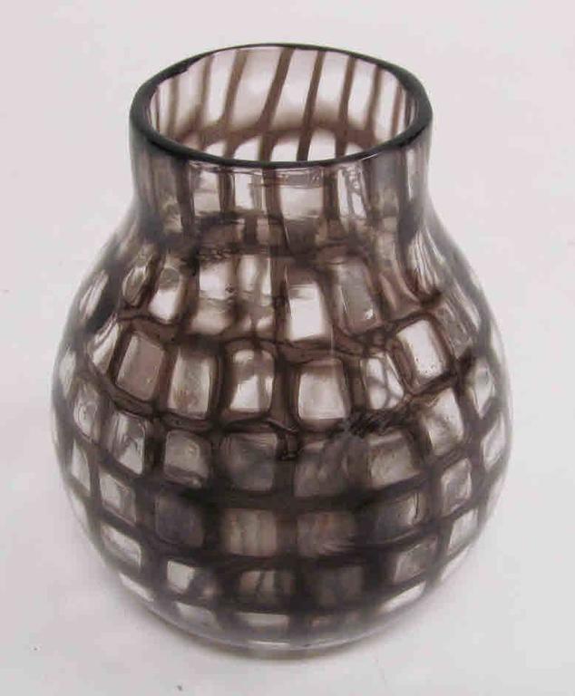 Acid Signed Venini Murano Italia Occhi Vase at 1stDibs