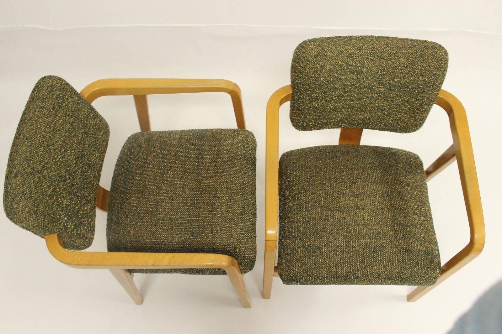 Mid-Century Modern Rare Pair of Model 4663 Armchairs Designed by George Nelson for Herman Miller