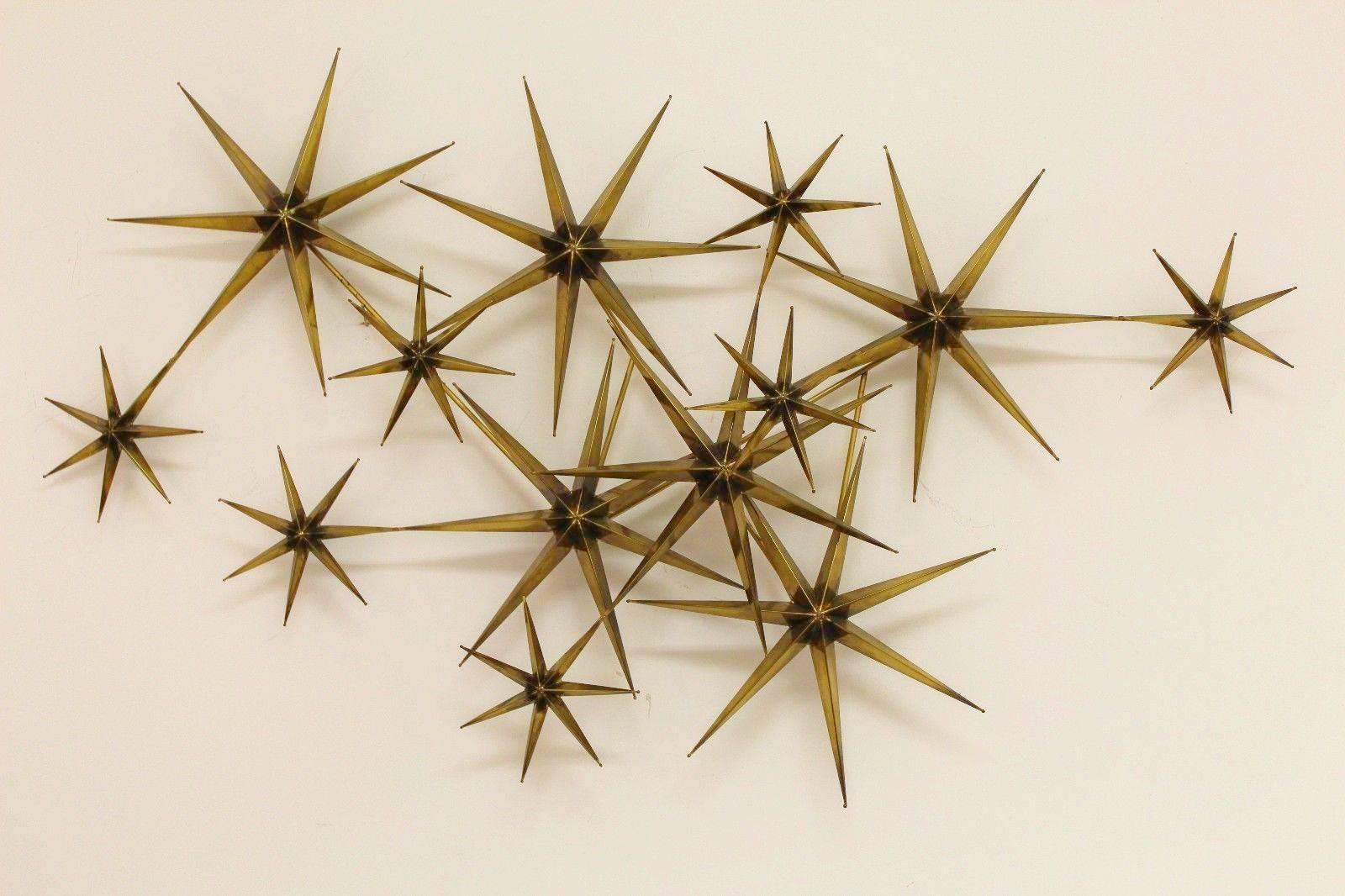 A beautiful and seldom seen star sculpture by Curtis Jere. Signed and dated.