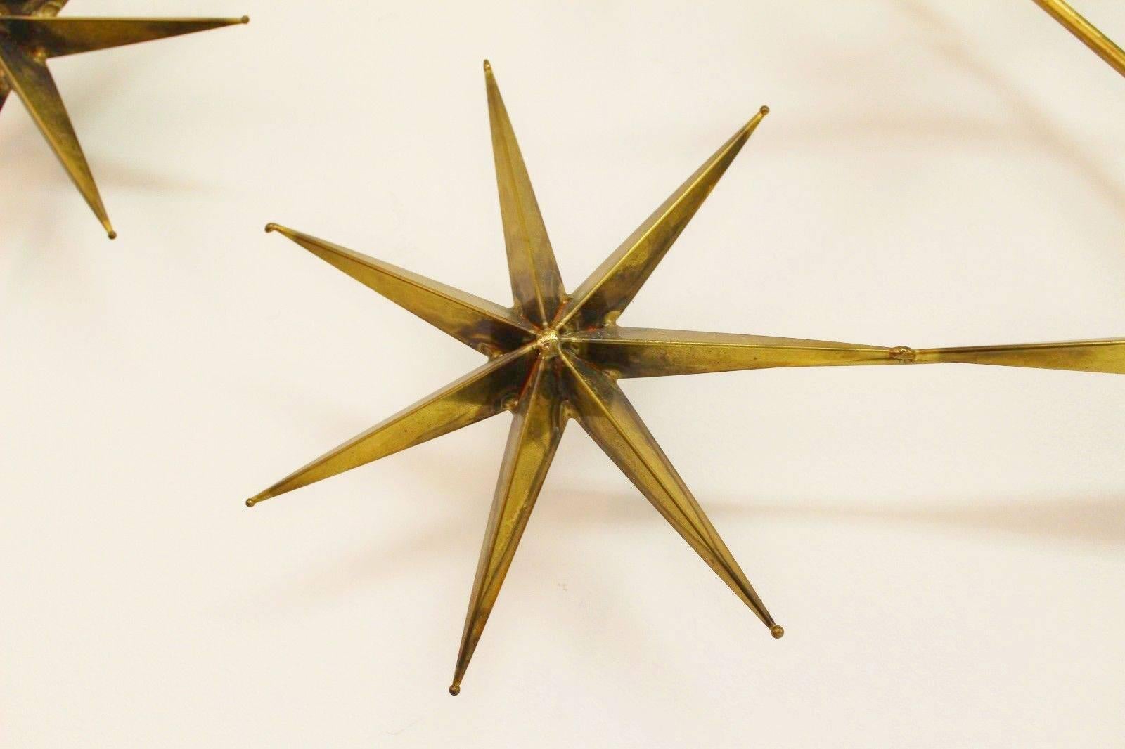 North American Rare Signed Curtis Jere Star Brutalist Sculpture