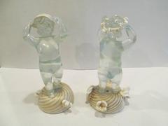 Pair of Murano Putti or Cherub Figures, circa 1940s