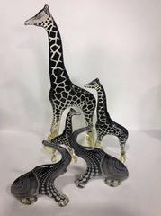 Large Group of Signed Abraham Palatnik Lucite Animals Huge Giraffe Elephant
