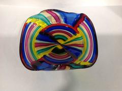 Rare Multicolor AVeM Murano Patchwork Bowl