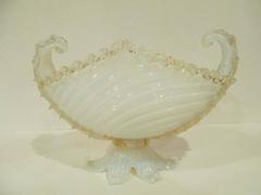 Three-Piece Murano Opalescent Console Set, circa 1950s