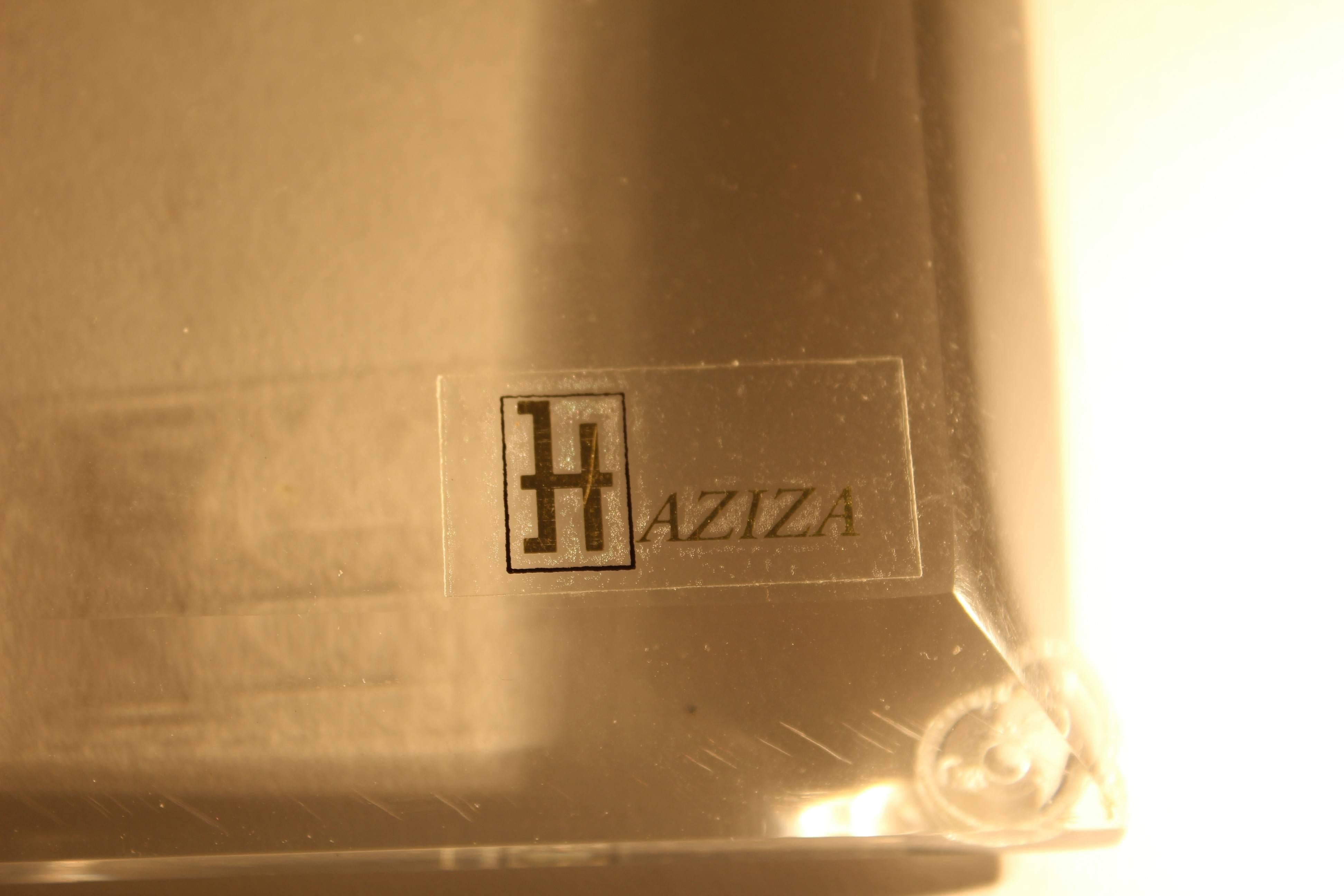 Contemporary Lucite Sculpture and Stand by Shlomi Haziza 2